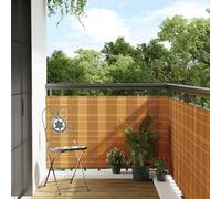 vidaXL Paravent de balcon marron clair 1000x80 cm résine tressée