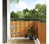 vidaXL Paravent de balcon marron clair 300x80 cm résine tressée