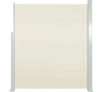 vidaXL Marquise latérale extensible 140×500 cm Crème