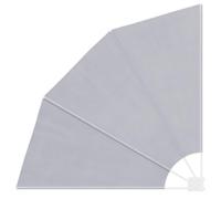 vidaXL Auvent latéral pliable 140x140 cm Gris – Imperméable – Polyester 100%