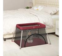 VidaXL Parc pour bébé avec matelas Rouge