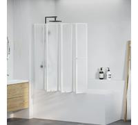 VidaXL Pare baignoire 7 volets - Blanc