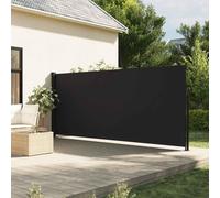 Vidaxl Pare-brise extensible 180 x 300 cm noir