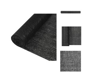 vidaXL Pare-soleil de clôture Noir 1x25 m HDPE 195 g/m² - Parasols & Protection solaire