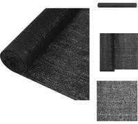 vidaXL Pare-soleil de clôture Noir 3,6x25 m HDPE 150 g/m² - Parasols & Protection solaire