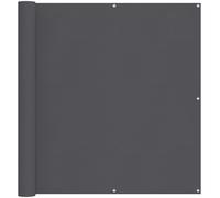 vidaXL Pare-vue balcon Anthracite 120x400 cm Tissu Oxford