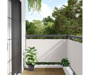 vidaXL Pare-vue balcon blanc 1000x75 cm PVC