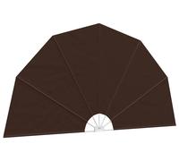 vidaXL : Pare-vue pour balcon, diamètre 400 cm, polyester, couleur marron