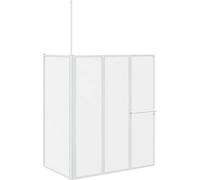 vidaXL Paroi de baignoire mate 120 x 70 x 137 cm en aluminium
