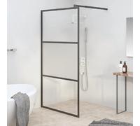 vidaXL Paroi de douche 115x195 Noir