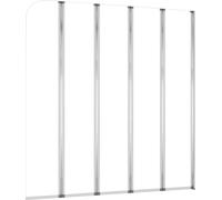 vidaXL Paroi de douche 120x140 cm verre trempé transparent