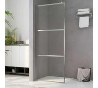 vidaXL Paroi de douche pour passage piétonnier avec verre ESG transparent 115x195 cm
