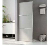 vidaXL Paroi de Douche à l'Italienne Cabine de Douche Cloison de Douche Salle de Bain Maison Intérieur Verre ESG Dépoli 146647