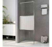 vidaXL Paroi de douche pour passage piétonnier Verre ESG semi-mat 80x195cm