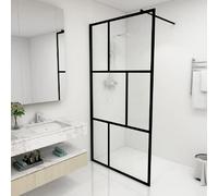 vidaXL Paroi de douche à l'italienne Noir 100x195 cm