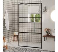 vidaXL Paroi de Douche à Verre Cloison de Baignoire Accessoire de Salle de Bain Cloison de Douche Maison Intérieur ESG 150753