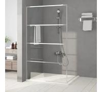 vidaXL Paroi de Douche Argenté 115x195 cm