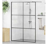 vidaXL Paroi de douche pour passage piétonnier avec verre ESG transparent 140x195 cm