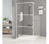 vidaXL Paroi de Douche Ecran Cloison Cabine de Douche Salle de Bain Intérieur Résistance aux Eclaboussures Blanc 100x195 cm 152122