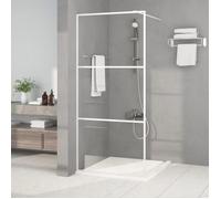 vidaXL Paroi de Douche Ecran Cloison Cabine de Douche Salle de Bain Intérieur Résistance aux Eclaboussures Blanc 90x195 cm 152121