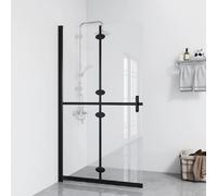 vidaXL Paroi de douche praticable pliable Verre ESG transparent 80x190 cm