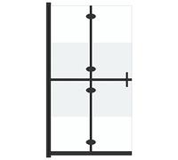 vidaXL Paroi de douche pliable Verre ESG demi-dépoli 70x190 cm
