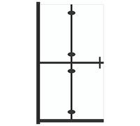 vidaXL Paroi de douche praticable pliable Verre ESG transparent 100x190 cm