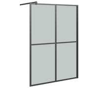vidaXL Paroi de douche pour douche à l'italienne 140x195 cm Verre de sécurité foncé