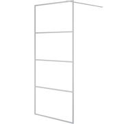 vidaXL Paroi de douche pour passage piétonnier Argent 90x195cm ESG-verre clair