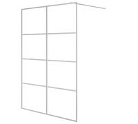 vidaXL Paroi de douche pour passage piétonnier argenté 140x195 cm ESG-verre clair