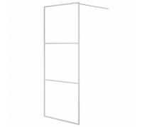 vidaXL Paroi de douche pour passage piétonnier argenté 80x195 cm ESG-verre clair