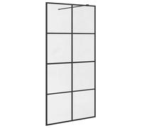 vidaXL Paroi de douche pour passage piétonnier avec verre ESG transparent 100x195 cm