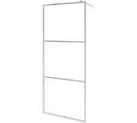 vidaXL Paroi de douche pour passage piétonnier avec verre ESG transparent 100x195 cm