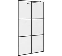 vidaXL Paroi de douche pour passage piétonnier avec verre ESG transparent 115x195 cm