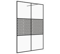 vidaXL Paroi de douche pour passage piétonnier avec verre ESG transparent 140x195 cm