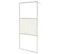 vidaXL Paroi de douche pour passage piétonnier verre ESG design pierre 90x195 cm