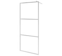 vidaXL Paroi de douche pour passage piétonnier Verre ESG semi-mat 80x195cm
