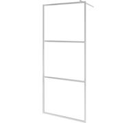 vidaXL Paroi de douche praticable avec verre ESG semi-mat 115x195cm