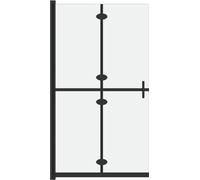 vidaXL Paroi de douche praticable pliable verre ESG mat 100x190 cm