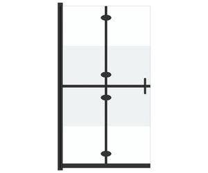 vidaXL Paroi de douche praticable pliable Verre ESG semi-mat 100x190 cm