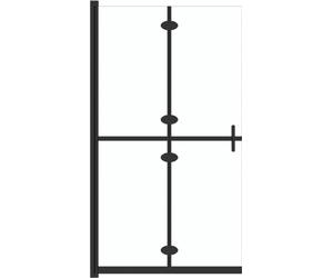 vidaXL Paroi de douche praticable pliable Verre ESG transparent 110x190 cm