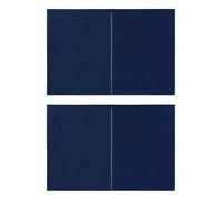 Vidaxl Paroi De Tente De Réception 2pcs Avec Fermeture éclair Pe Bleu