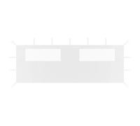 Vidaxl Paroi Latã©Rale De Belvã©Dã¿Re Avec Fenãªtres 6x2 M Blanc