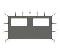 Vidaxl Paroi Latérale De Belvédère Avec Fenêtres 4x2 M Anthracite