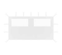 vidaXL Paroi latérale de belvédère 4x2 m avec fenêtres Blanc