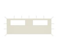 Vidaxl Paroi Latérale De Belvédère Avec Fenêtres 6x2 M Crème