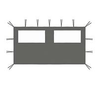 vidaXL Paroi latérale de belvédère avec fenêtres 4x2 m Anthracite