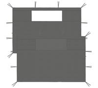 vidaXL Parois latérales de belvédère 2 pcs avec fenêtres pour pavillon jardin Anthracite