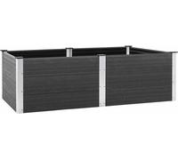 vidaXL Parterre de jardin surélevé 200x100x54 cm WPC Gris
