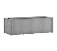 vidaXL Parterre de jardin surélevé avec système d'arrosage automatique Gris 100x43x33 cm